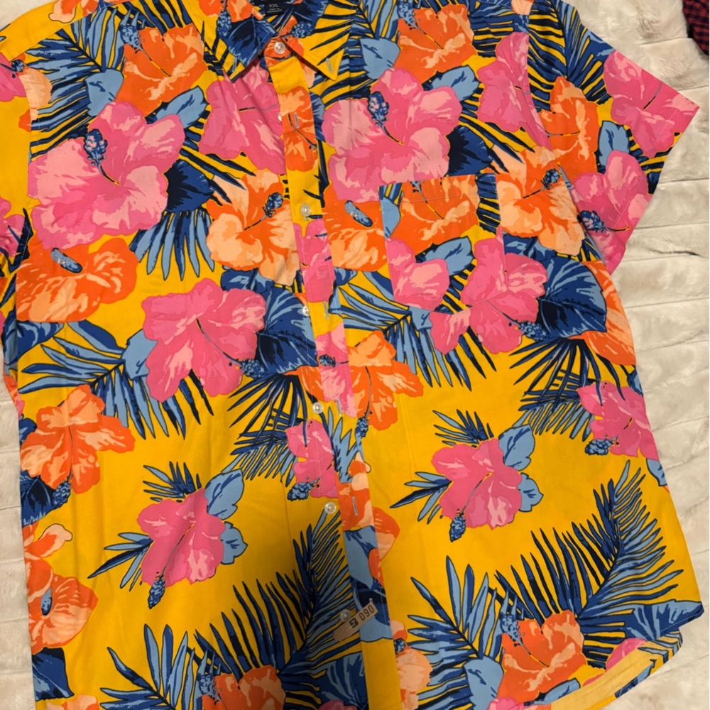 J. Crew Short Sleeve Floral Shirt